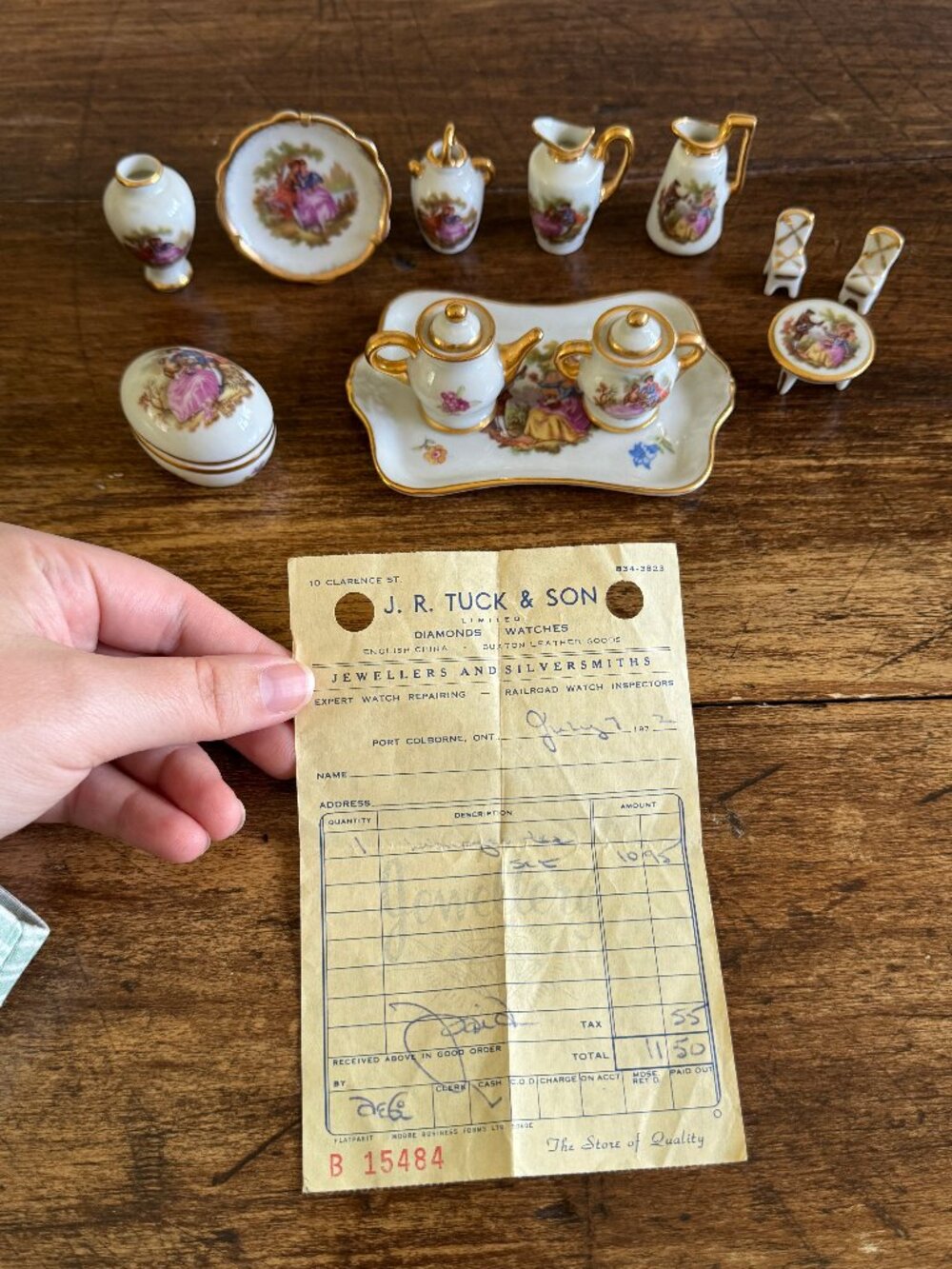 Vintage Limoges France Mixed Miniature Set